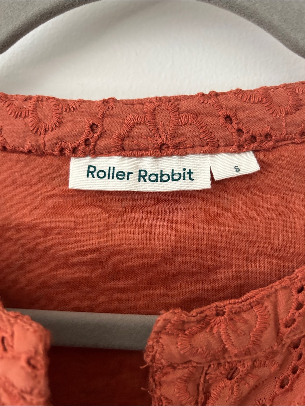 Roller Rabbit Clay Color Embroidered Dress - Picture 2 of 4